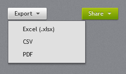DropDownButton with its menu open