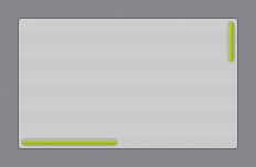 Thin scroll bars