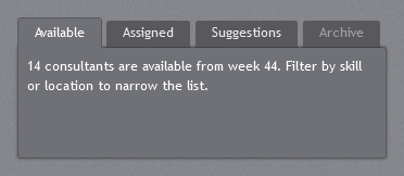 Panel tabs