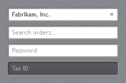 Watermarks and clear buttons