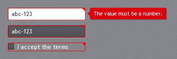 Validation errors