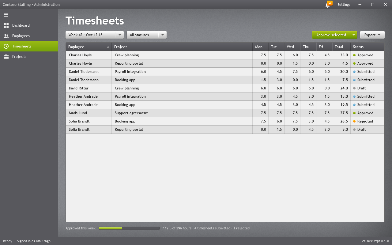 Timesheets
