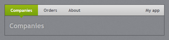TabControl with the navigation bar look