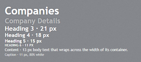 Text styles
