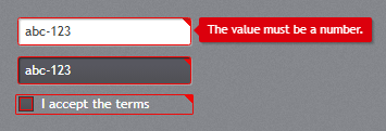 Validation errors